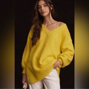 Anthropologie Alpaca/Wool V-Neck Sweater